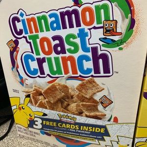 Pokemon 25th anniversary cereal with pokemon Pack